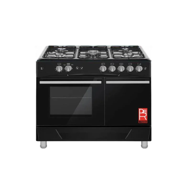 Cuisinière à gaz 5 foyers + fours - DEROSSO - DR-9060EW1-B