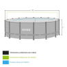 kit Piscine Ultra XTR Ronde 5.49 x 1,32 m