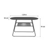 Table de jardin - Duo - NATERIAL - Gris anthracite - 2 personnes