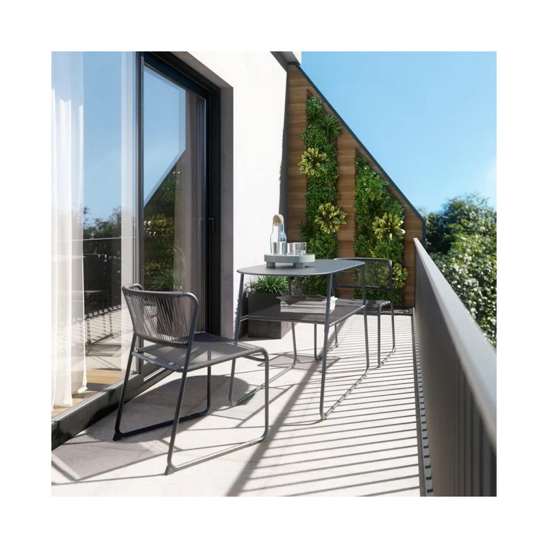 Table de jardin - Duo - NATERIAL - Gris anthracite - 2 personnes