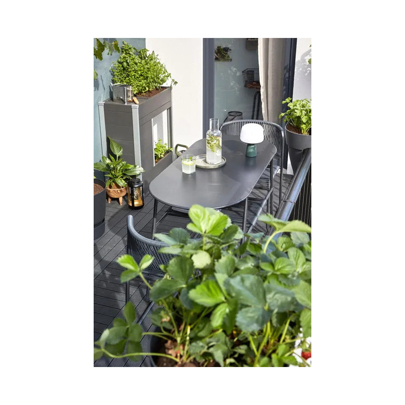 Table de jardin - Duo - NATERIAL - Gris anthracite - 2 personnes