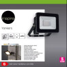 Projecteur LED à fixer 10W 1350 lm anthracite