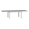 Table de jardin extensible - Piazza - HESPERIDE - Gris clair - 10 personnes