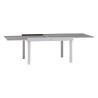 Table de jardin extensible - Piazza - HESPERIDE - Gris clair - 10 personnes