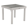 Table de jardin extensible Piazza 8 places gris smoke/blanc