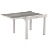 Table de jardin extensible Piazza 8 places gris smoke/blanc