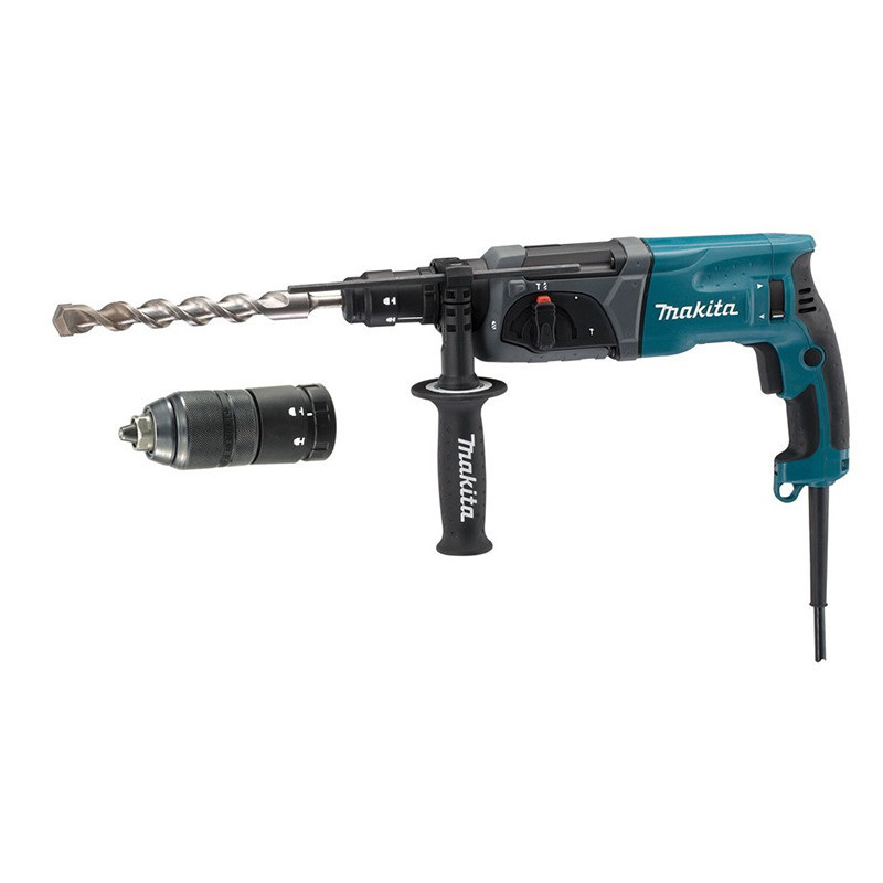 Marteau perforateur-burineur SDS-PLUS LED 780W + mandrin automatique en coffret - MAKITA - HR2470