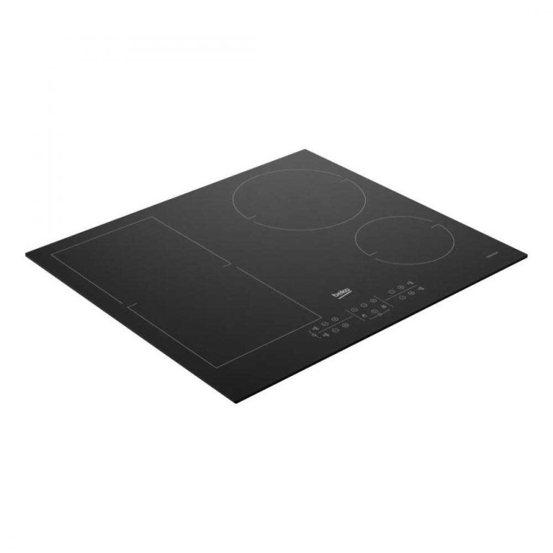 Plaque de cuisson induction encastrable 4 foyers Noir - BEKO - HII64200FMT