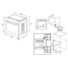 Four encastrable pyrolyse 72L Inox/Noir - BEKO - BBIM11300XFP