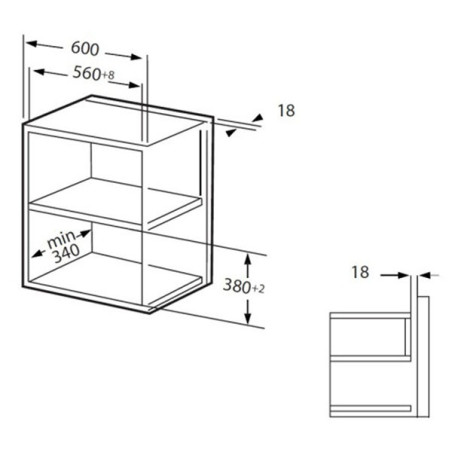 Micro-ondes intégrable 20L Noir - SCHNEIDER - SCMO3820N0