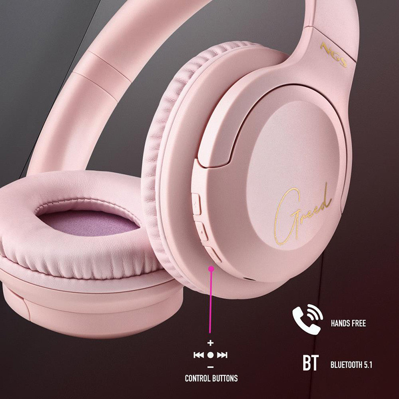 Casque audio sans fil Bluetooth Artica Greed Rose - NGS - 69569000003