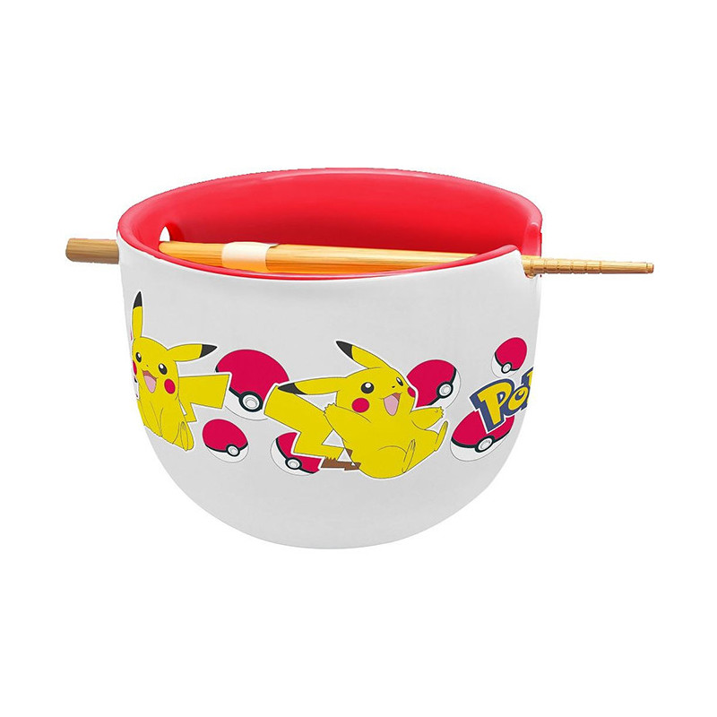 Bol à Ramen avec Baguette Pokémon Pikachu 450mL - STOR - 77840022840