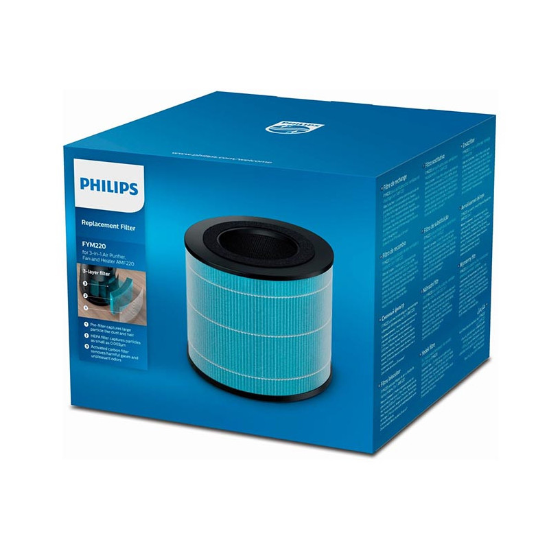 Genuine replacement filter Intégré 3en1 Bleu/Noir - PHILIPS - FYM220/30