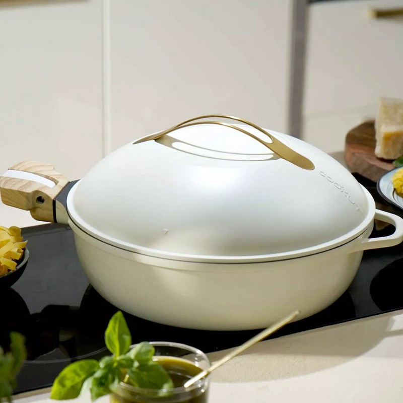 La fabuleuse poêle 8en1 28cm Meringue - COOKUT