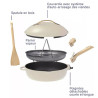 La fabuleuse poêle 8en1 28cm Meringue - COOKUT