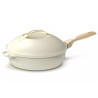 La fabuleuse poêle 8en1 28cm Meringue - COOKUT