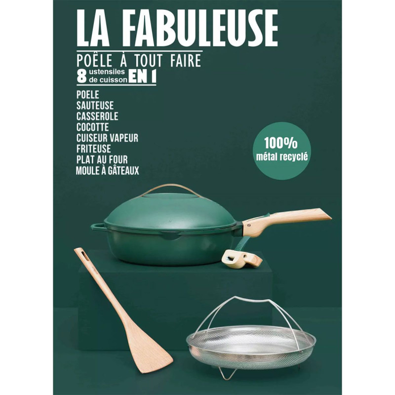 Poêle La fabuleuse 8en1 28cm Canopé - COOKUT