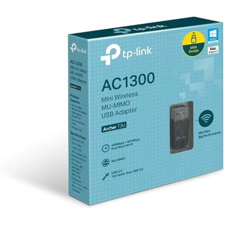 Clé USB Wifi Archer T3U AC 1300 Mbps Noir - TP-LINK - TPLINK_ARCHER_T3U