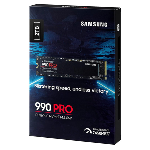 Disque dur SSD 990 PRO NVMe M.2 PCIe 4.0 1 To Noir - SAMSUNG -  HD_SSD_SAM_V9P1T0B 