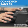Souris sans fil Ergonomique et verticale 800-2400DPI RGB Noir - BLUESTORK - BS_M_WL_ERGO_LUMI