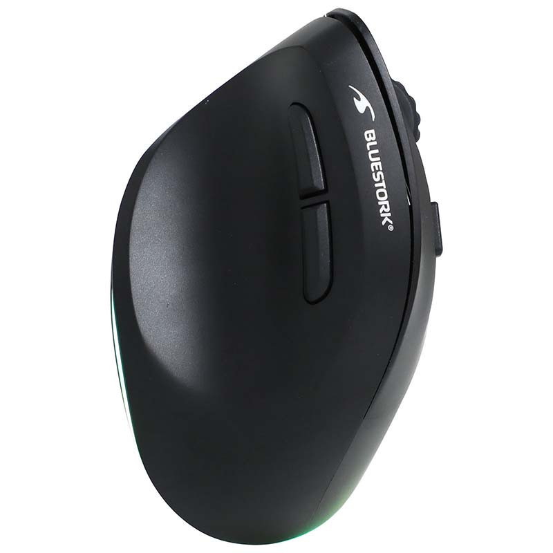 Souris sans fil Ergonomique et verticale 800-2400DPI RGB Noir - BLUESTORK - BS_M_WL_ERGO_LUMI