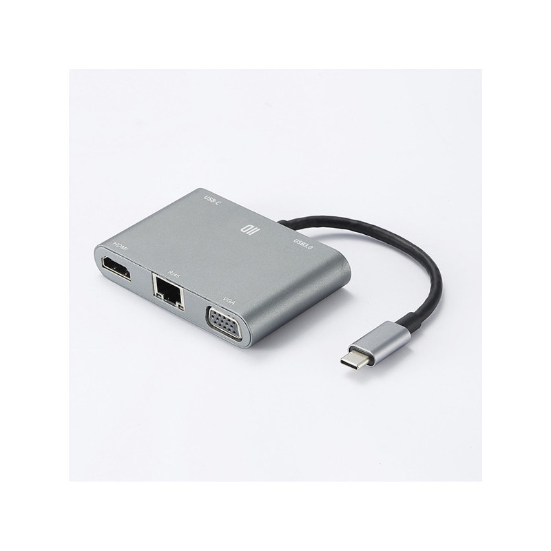 Hub USB-C universel 5 ports pour Macbook et PC Argenté - D2 - HUB_D2HUBUSBCUNIV