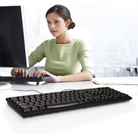 Clavier USB filaire AZERTY Noir - PORT DESIGNS - 900753