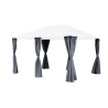 Jeu de 6 rideaux pour la tonnelle Santorini 3 x 4 m Ardoise
