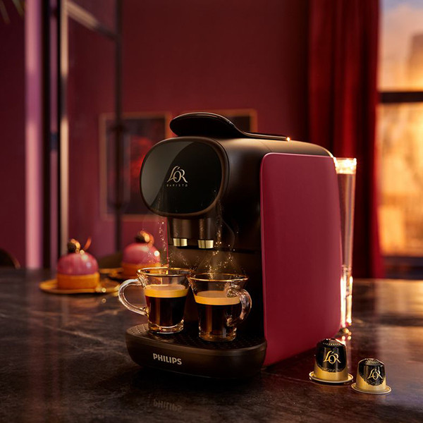 Machine à café capsules L'Or Barista Rouge/Noir - PHILIPS - LM9012