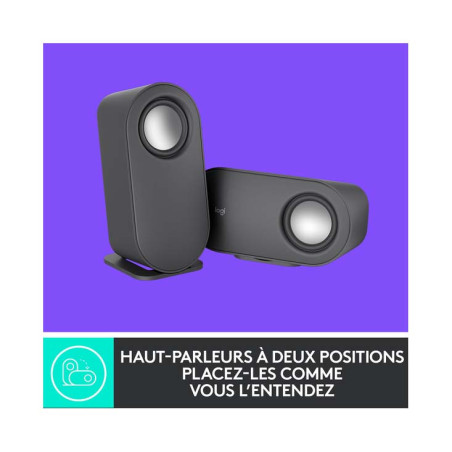 Haut-parleurs pour ordinateur Z407 avec caisson de basses et commande sans fil Noir - LOGITECH - LOG_980-001348