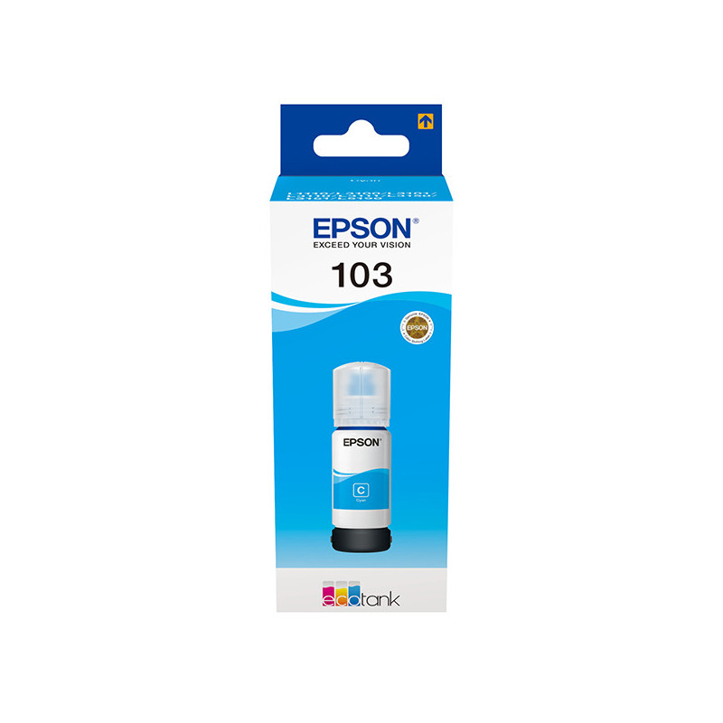 Recharge d'encre 65ml Ecotank103 Cyan - EPSON - EPS_C13T00S24A