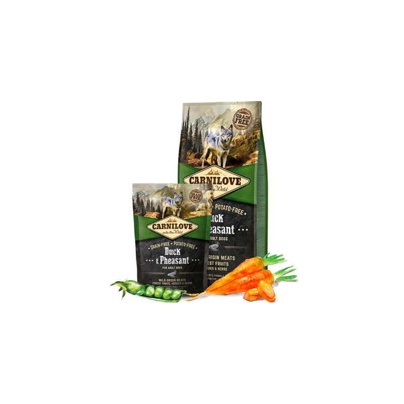 Croquettes pour chien adulte canard & faisan 1,5kg - CARNILOVE