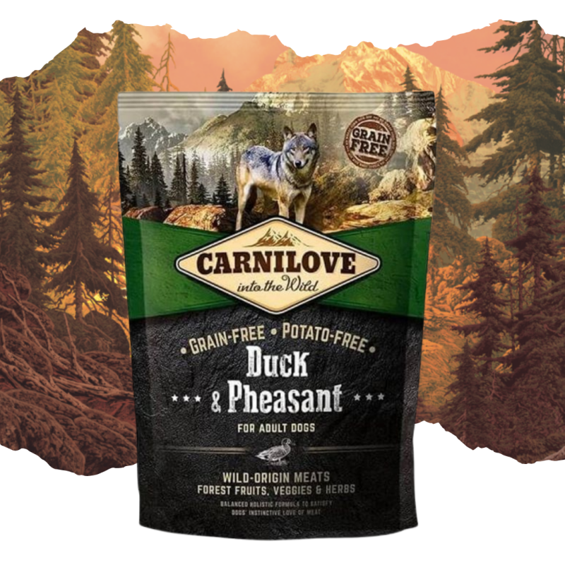 Croquettes pour chien adulte canard & faisan 1,5kg - CARNILOVE