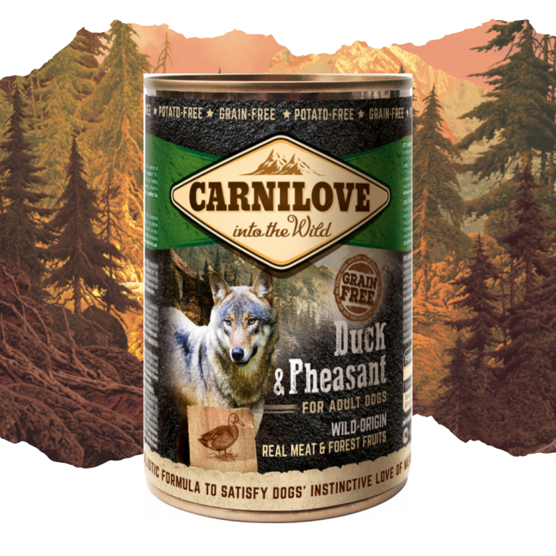 Pâtée pour chien adulte canard et faisan 400g  - CARNILOVE