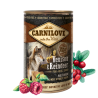 Pâtée pour chien adulte viande sauvage cerf et renne 400g - CARNILOVE 