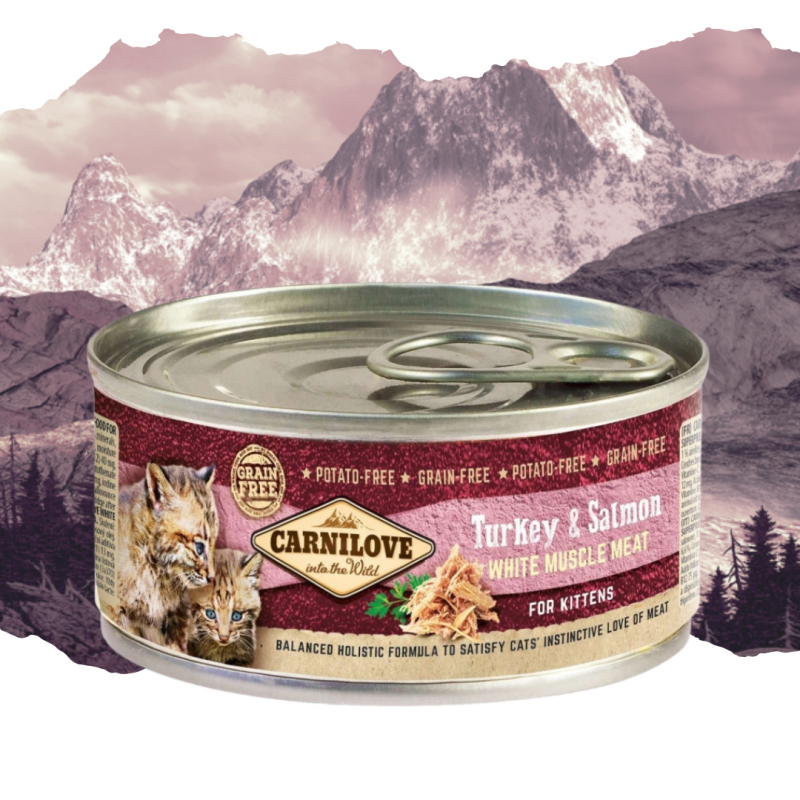Pâtée pour chat à la dinde et au saumon 100g - CARNILOVE 