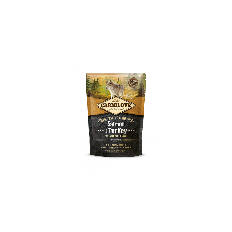 Croquettes pour chien adulte au saumon 1,5kg - CARNILOVE 
