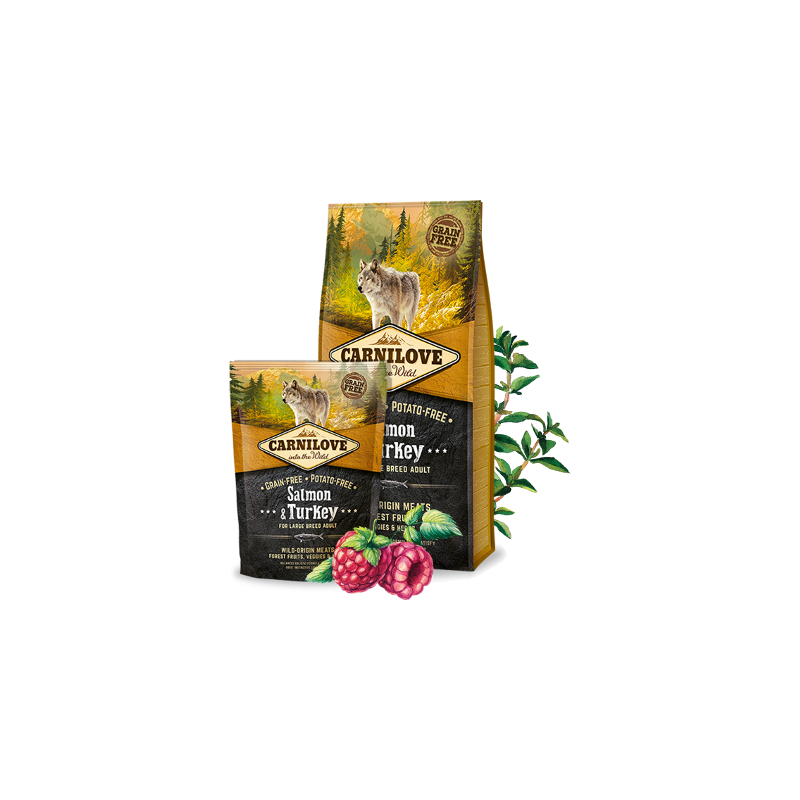 Croquettes pour chien adulte au saumon 1,5kg - CARNILOVE 