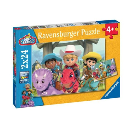 Puzzles les amis du Dino Ranch 2X24 pièces - RAVENSBURGER - Dès 4 ans