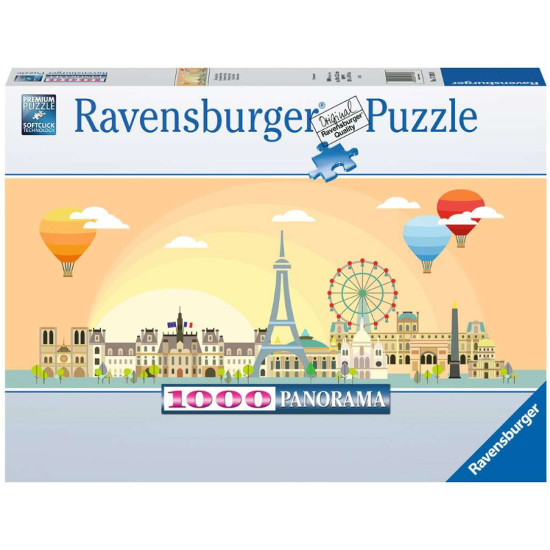 PUZZLE 1000 P - UNE JOURNEE A - adulte et enfants dès 14 ans
