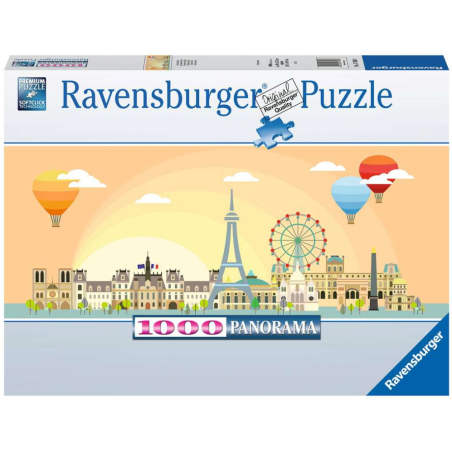 Puzzle 1000 pièces Panorama Paris - RAVENSBURGER - Dès 14 ans
