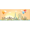 PUZZLE 1000 P - UNE JOURNEE A - adulte et enfants dès 14 ans