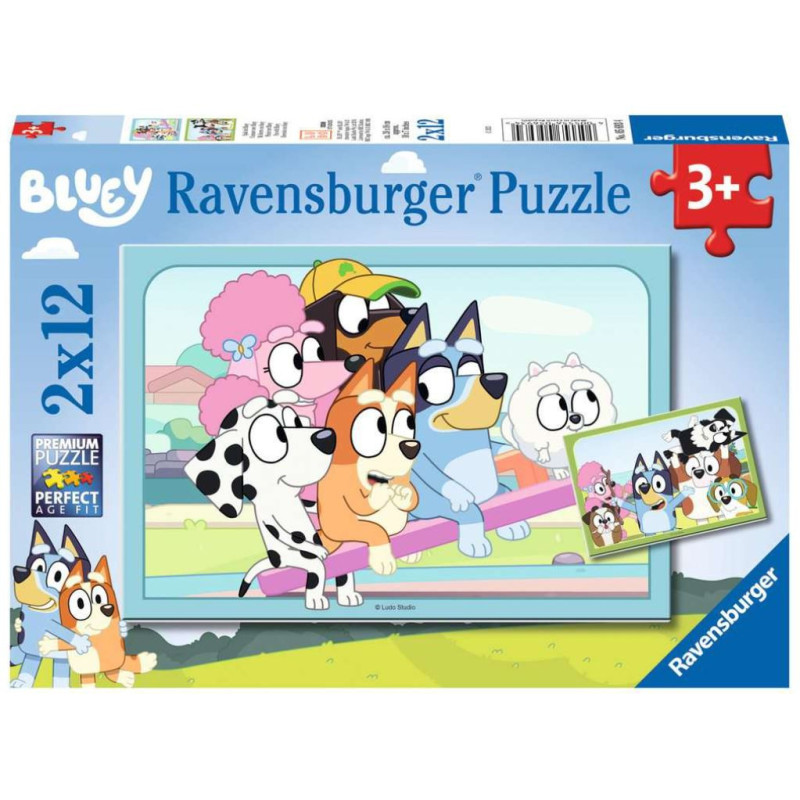 PUZZLES 2X12 P -S'amuser avec Bluey 