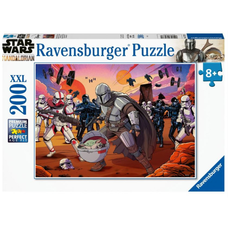 Puzzle 200 pièces XXL La Confrontation Star Wars The Mandalorian - RAVENSBURGER - Dès 8 ans