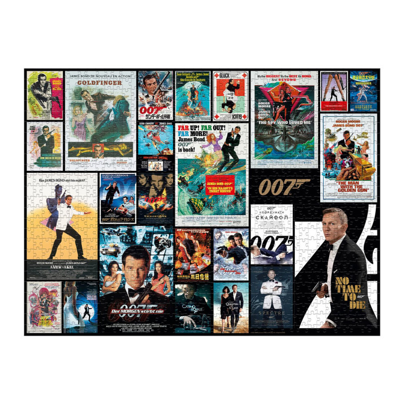Puzzle James Bond Affiches De Films 1000 Pièces - Dès 10ans
