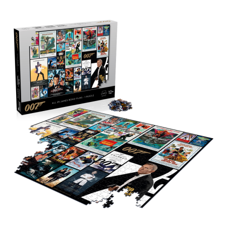 Puzzle James Bond Affiches De Films 1000 Pièces - Dès 10ans