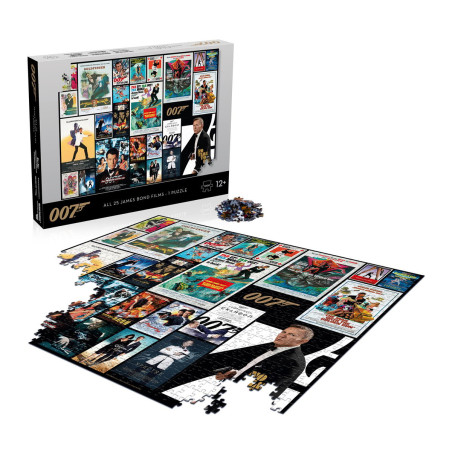 Puzzle James Bond Affiches De Films 1000 Pièces - Dès 10ans