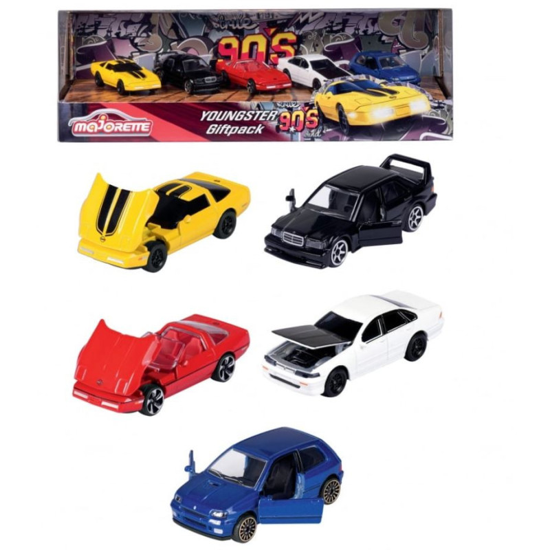 Pack de 5 voitures - MAJORETTE - Dès 3 ans
