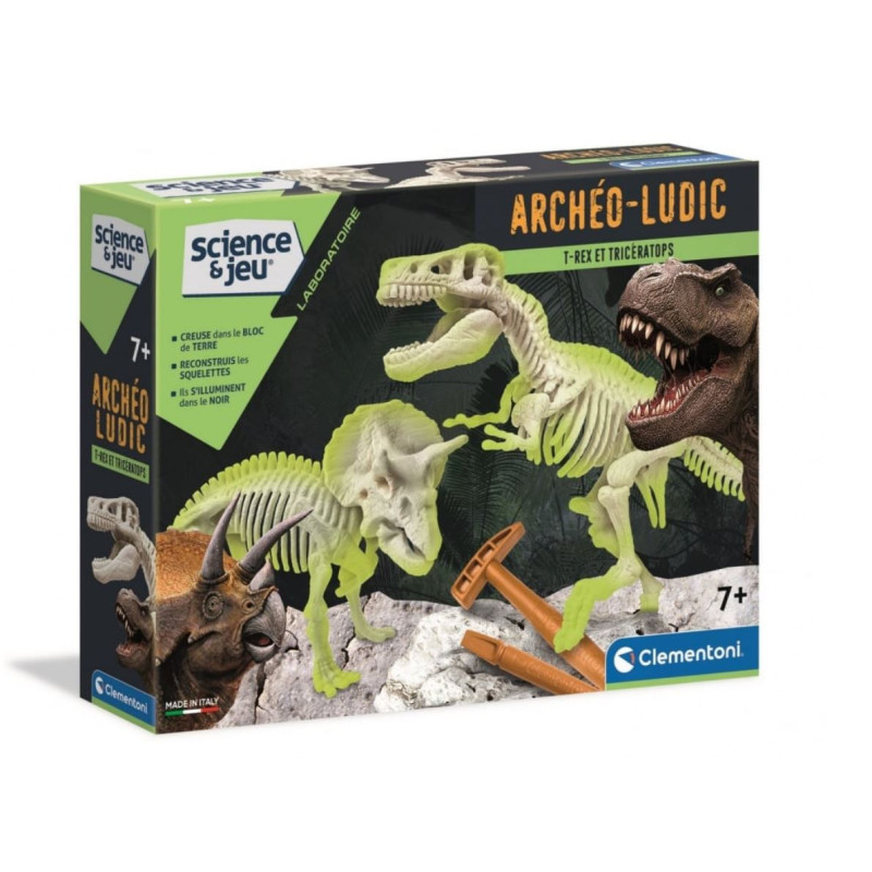 Archeo-Ludic T-REX & TRICERA - CLEMENTONI - Dès 7 ans