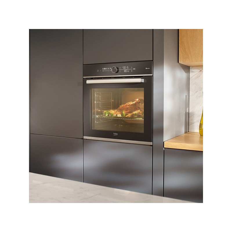 Four encastrable Multifonction pyrolyse 71L Inox - BEKO - BBVM13400XPSE